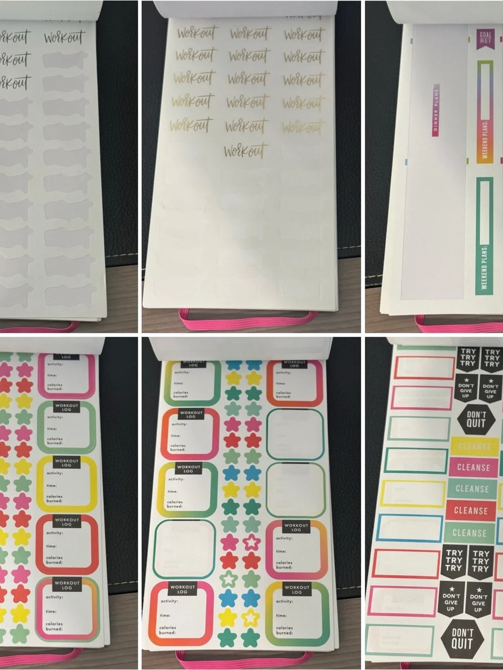 The Happy Planner Fitness / Workout Sticker Book - make your own
